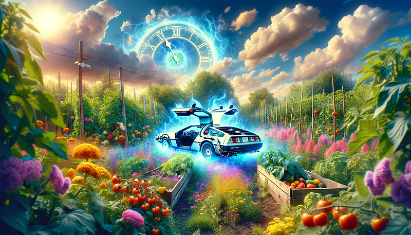 Garden in summer