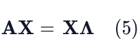 Initial statement from which the diagonalization formula is derived.