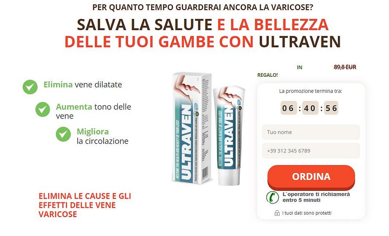 Recensione della Ultraven Crema– La crema per le vene varicose è efficace? Opinioni, Forum, Prezzo, Amazon!