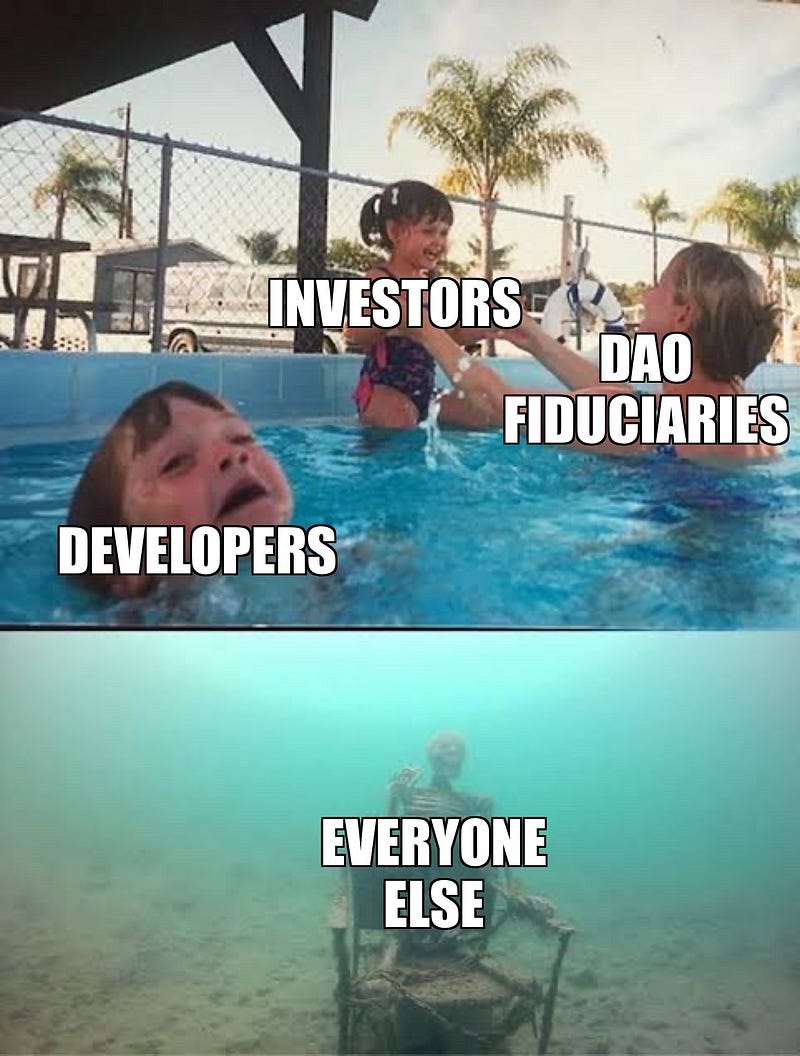The truth beyond DAO’s hype: neglected children drowning meme