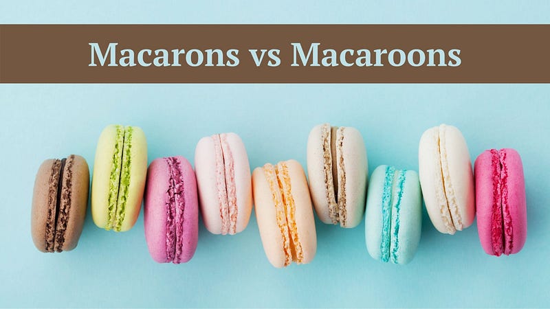 macarons vs macaroons