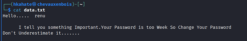 Reading the contents of data.txt
