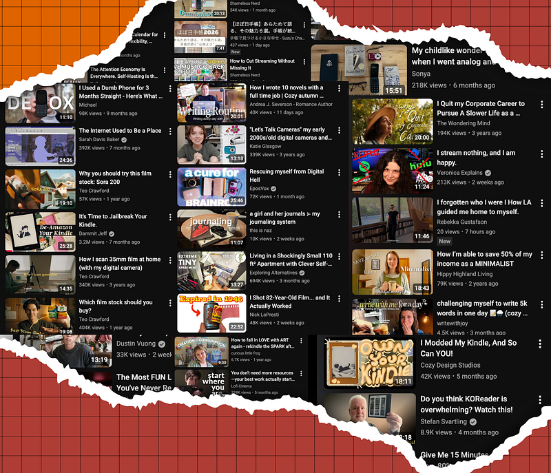 What I see on a consistent basis on YouTube.