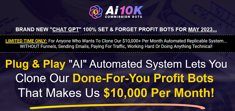 AI 10K Commission Bots