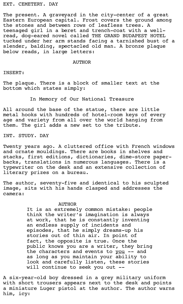 Page One: ‘The Grand Budapest Hotel’ (2014)