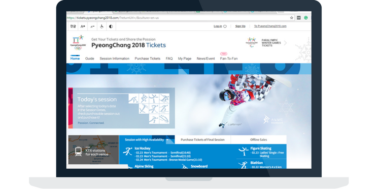 event tech at PyeongChang 2018