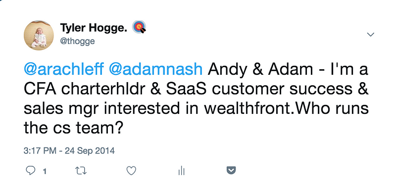 Tweet which helped me to land dream job of product manager