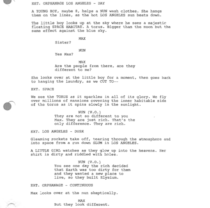 Page One: “Elysium” (2013)