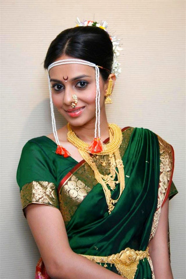 A Traditional Maharashtrian Bride's Attire – Candice 