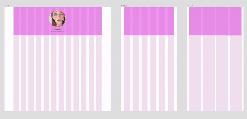 Animation moving a component from one frame to another with different modes and seeing how it changes the variant of that component since it’s associated to a variable