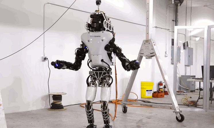 Gif of the Atlas Robot, designed by Boston Dynamics