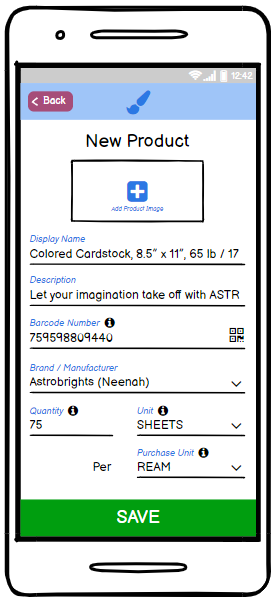 Balsamiq Sample Design