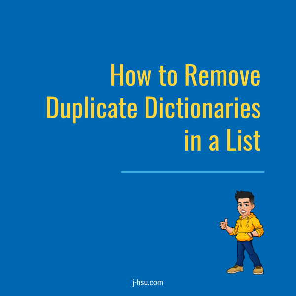 Code Cards: How to Remove Duplicate Dictionaries in a List