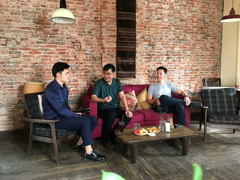 Long Vuong at our crypto coffee event with Thuc Vu