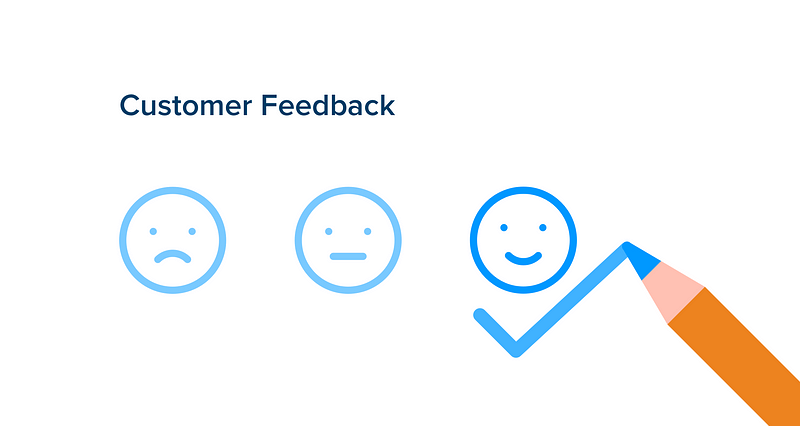 Customer feedback emojis