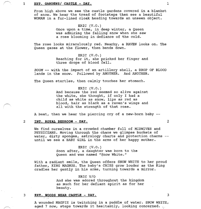Page One: “Snow White and the Huntsman” (2012)