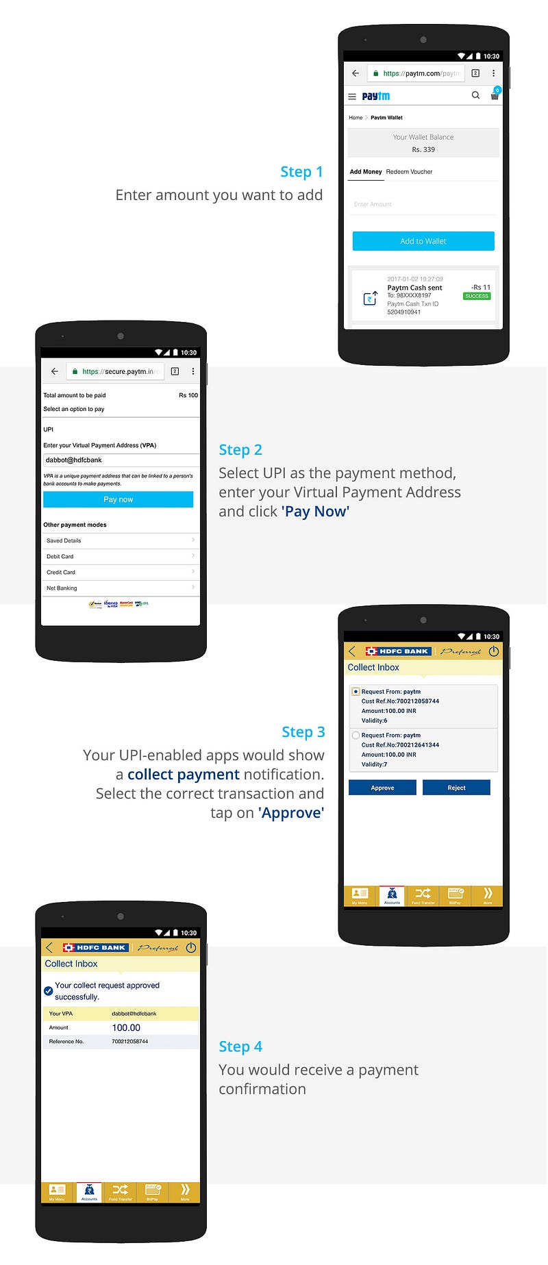 Paytm UPI Adding money to your Paytm Wallet with UPI