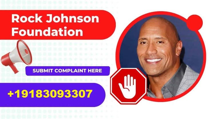 Online Rock Johnson Foundation Head Office WhatsApp Number Rock Johnson Foundation Helpline Number