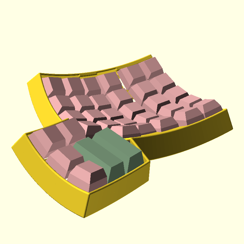 親指のキーサイズを 1x3 から 1x1+2x1 に変更する