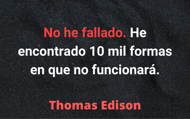 Frases para Emprendedores — Thomas Edison