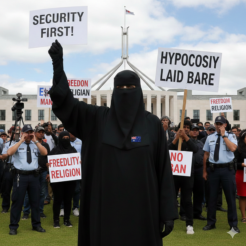 Pauline Hanson’s Burqa Protest: Security First, Hypocrisy Laid Bare
