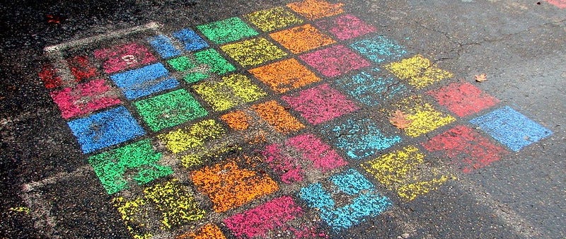 Grid of colored squares