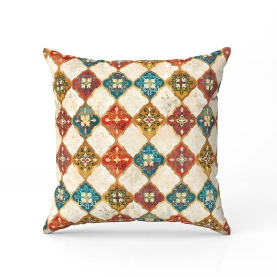 Arabic-styled velvet Cushion Cover