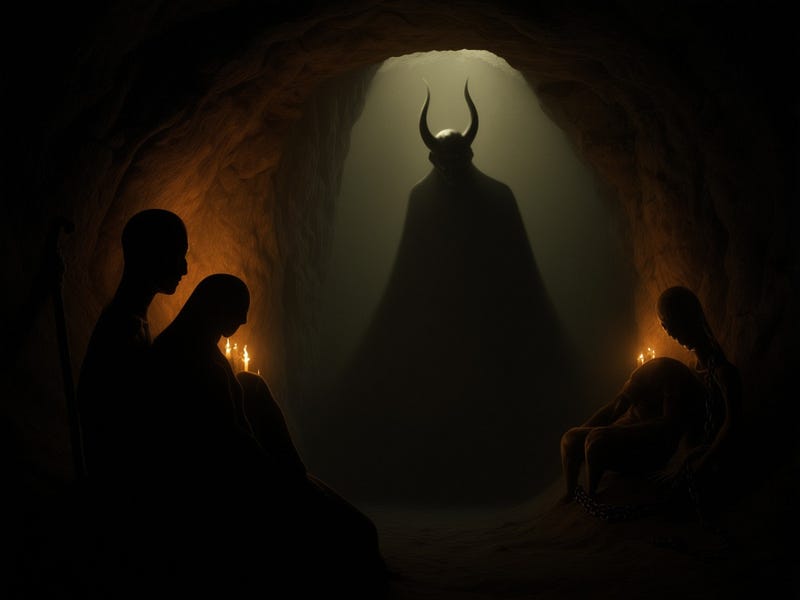 Plato’s cave and Descartes’ evil demon—the concept of an artificial reality as part of human thought.