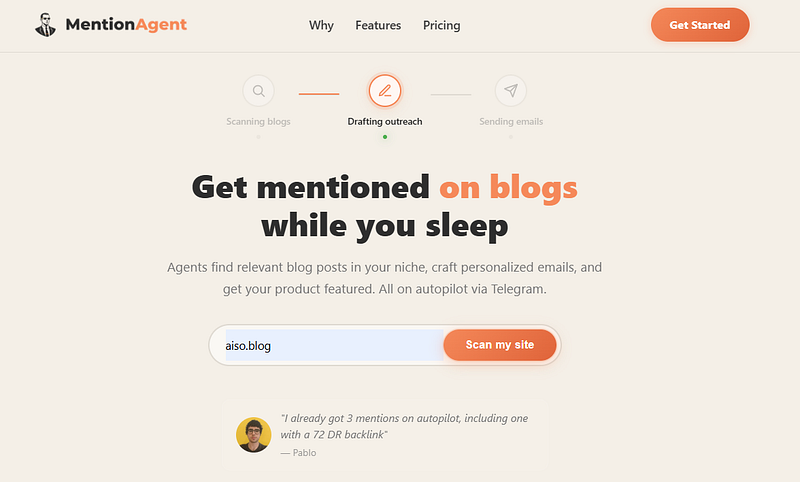MentionAgent Review on AISO Blog