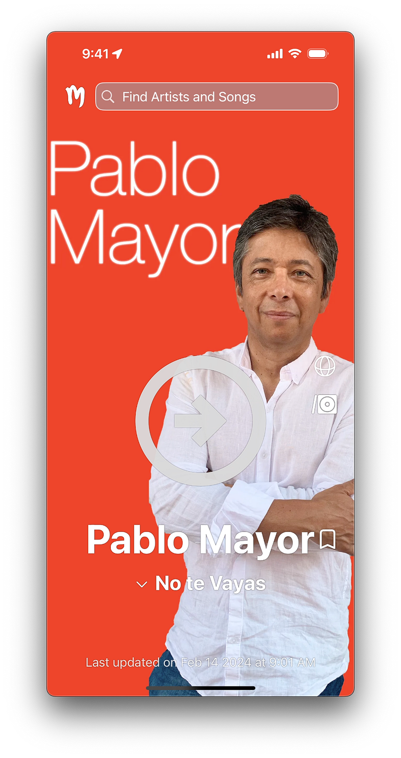 Pablo Mayor’s No te Vayas