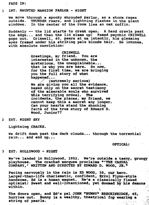 Page One: “Ed Wood” 1994)