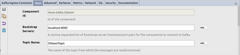 Kafka Ingress Connector properties