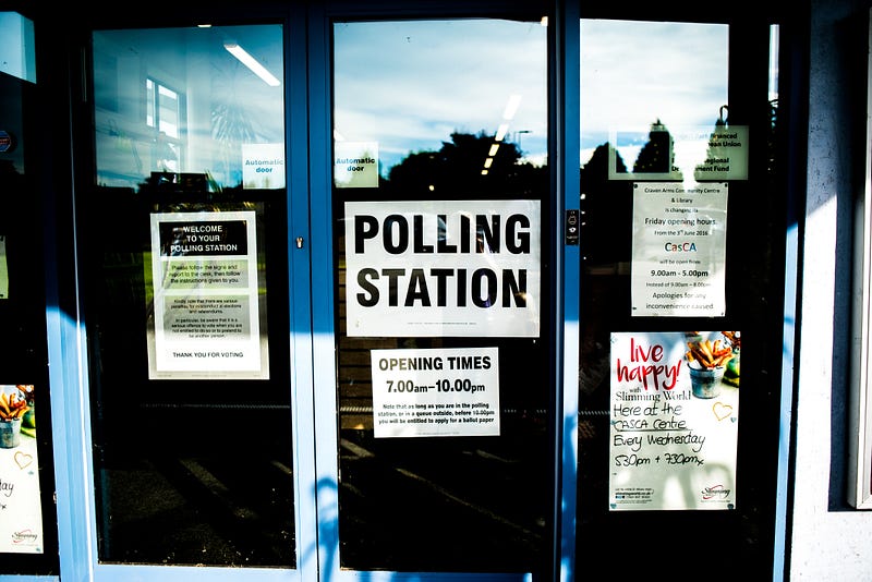 photo of a polling station