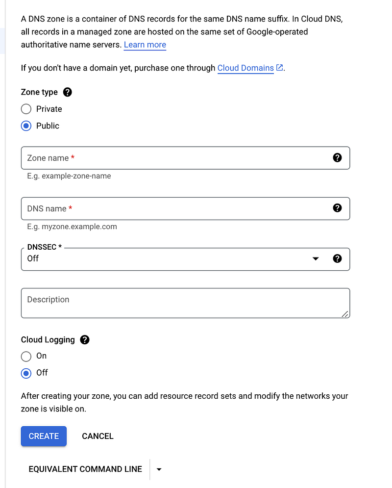 Options to manage DNS on Google Cloud