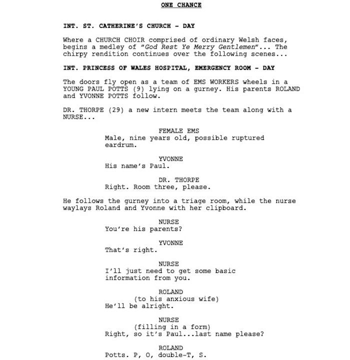 Page One: “One Chance” (2013)