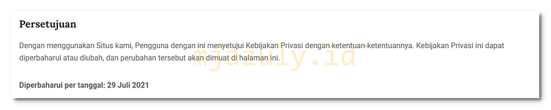 Kebijakan Privasi Open Data Jabar