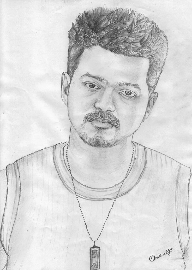 How To Draw Thalapathy Vijay Step By Step Beast Drawi - vrogue.co