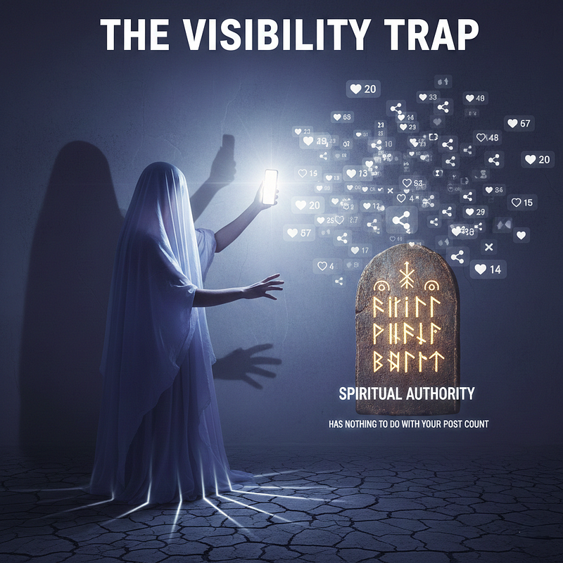 The Visibility Trap: Why Spiritual Authority Has Nothing to Do With Your Post Count