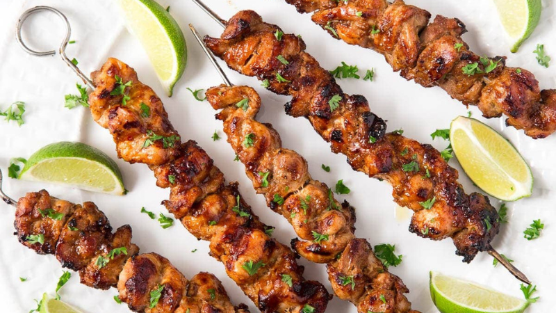 Grilled Chicken Skewers