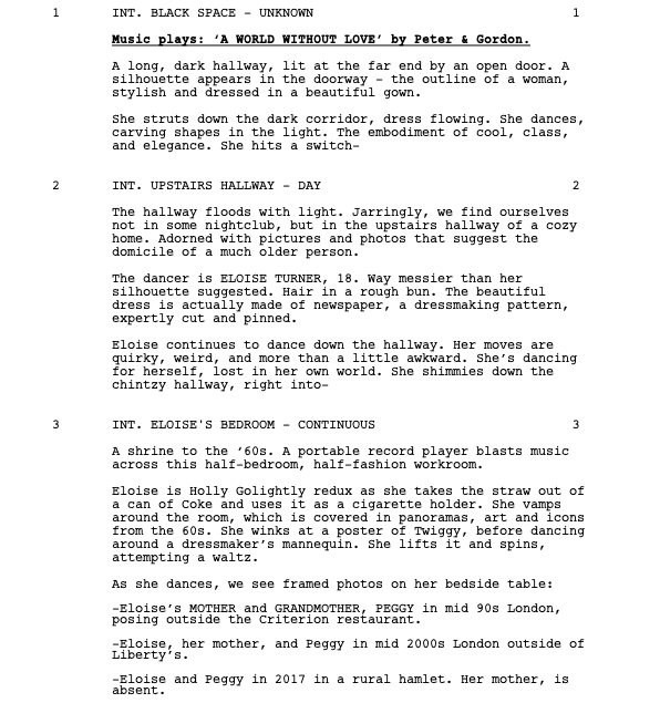 Page One: “Last Night in Soho” (2021)