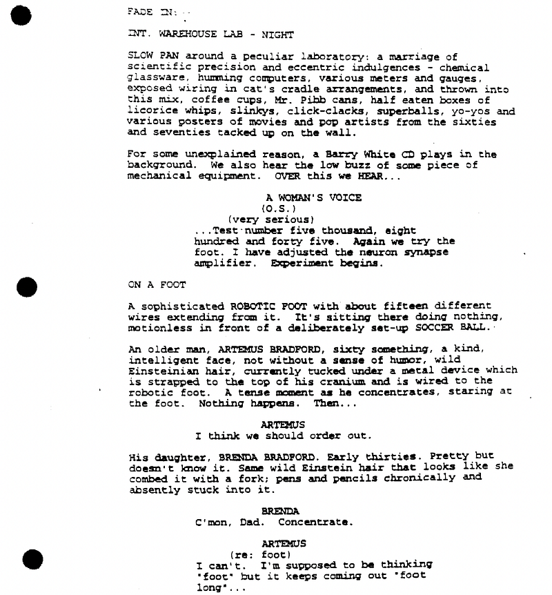 Page One: “Inspector Gadget” (1999)