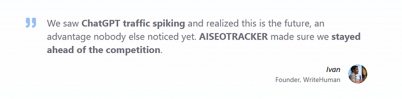 Ivan writehuman review for AISEOTracker at Aiso.blog