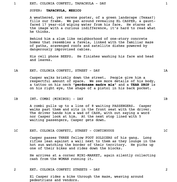 Page One: “Sin Nombre” (2009)