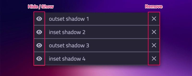 Hide, Show or Delete a CSS Box Shadow