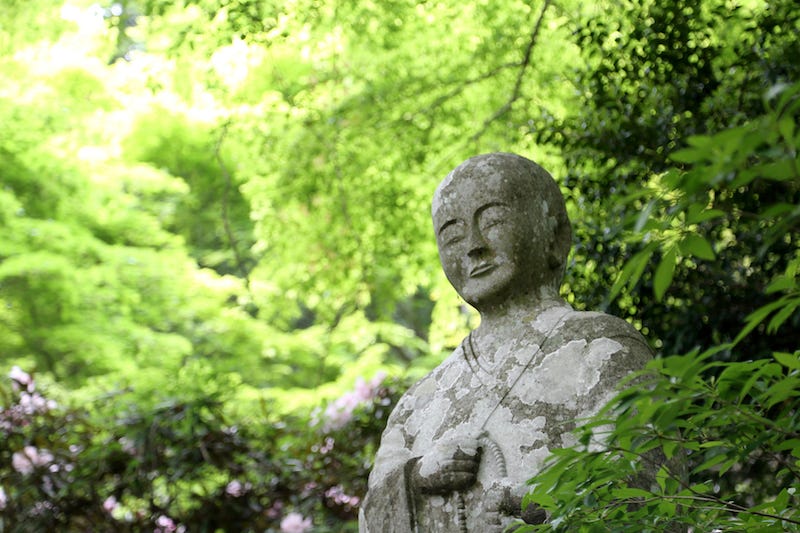 A statue of a Buddhist monk on Oita Prefecture’s Kunisaki Peninsula