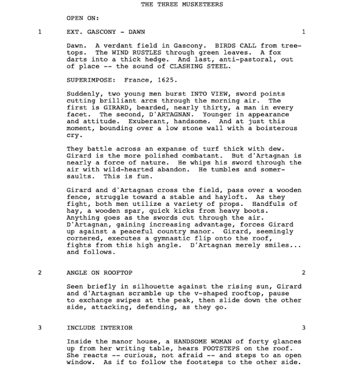 Page One: “The Three Musketeers” (1993)