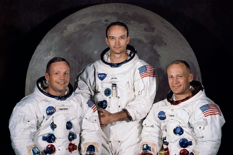 Neil Armstrong, Buzz Aldrin and Michael Collins