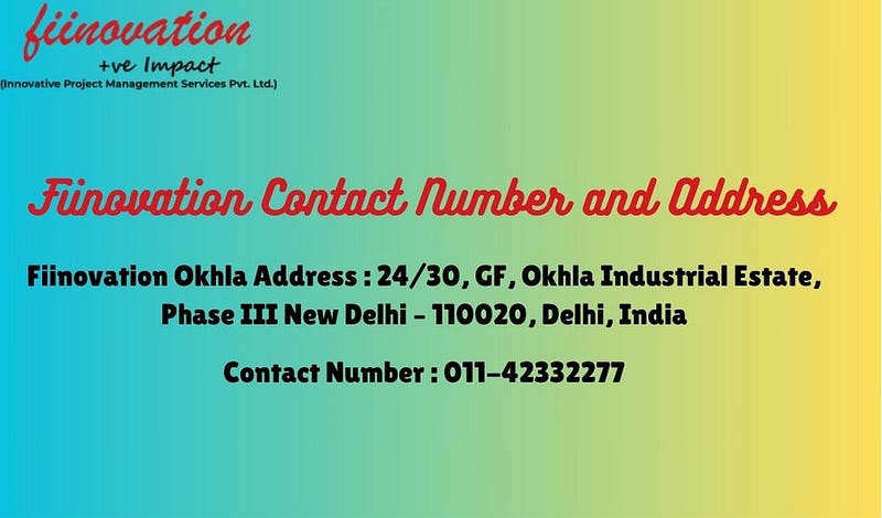 Fiinovation Contact Number and Address