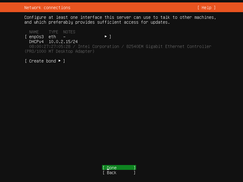 Network Configuration