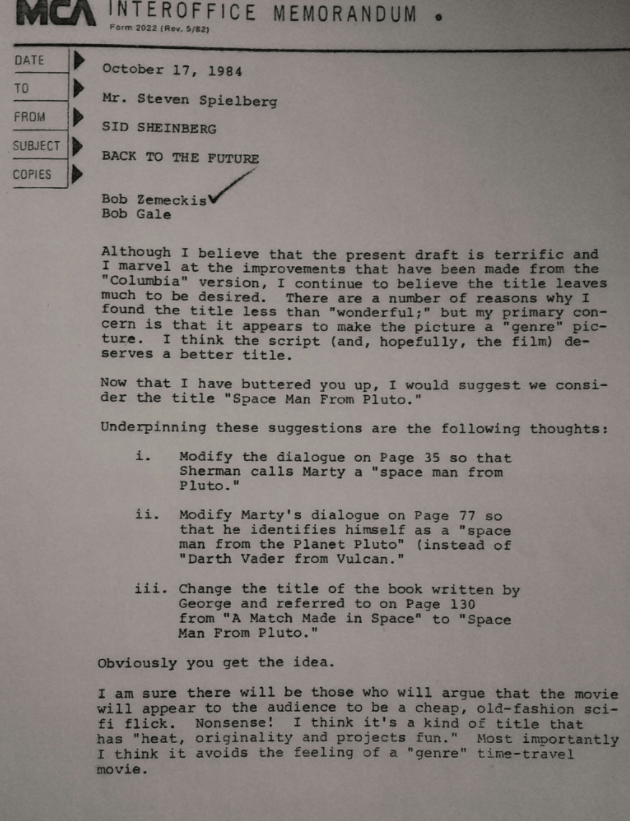 Hollywood History: “Back to the Future”